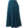 imageLock and Love Womens Solid Ombre Lightweight Flare Midi Pull On Closure Skirt SXXXL Plus SizeWb1105teal