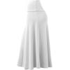 imageLock and Love Womens Solid Ombre Lightweight Flare Midi Pull On Closure Skirt SXXXL Plus SizeWb1105white