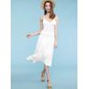 imageLock and Love Womens Solid Ombre Lightweight Flare Midi Pull On Closure Skirt SXXXL Plus SizeWb1105white