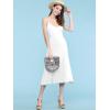 imageLock and Love Womens Solid Ombre Lightweight Flare Midi Pull On Closure Skirt SXXXL Plus SizeWb1105white