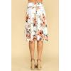 imageLock and Love Womens Solid Ombre Lightweight Flare Midi Pull On Closure Skirt SXXXL Plus SizeWb1105whitefloral