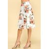 imageLock and Love Womens Solid Ombre Lightweight Flare Midi Pull On Closure Skirt SXXXL Plus SizeWb1105whitefloral