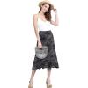 imageLock and Love Womens Solid Ombre Lightweight Flare Midi Pull On Closure Skirt SXXXL Plus SizeWb2345black
