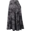 imageLock and Love Womens Solid Ombre Lightweight Flare Midi Pull On Closure Skirt SXXXL Plus SizeWb2345black