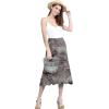 imageLock and Love Womens Solid Ombre Lightweight Flare Midi Pull On Closure Skirt SXXXL Plus SizeWb2345brown