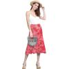 imageLock and Love Womens Solid Ombre Lightweight Flare Midi Pull On Closure Skirt SXXXL Plus SizeWb2345coral
