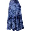 imageLock and Love Womens Solid Ombre Lightweight Flare Midi Pull On Closure Skirt SXXXL Plus SizeWb2345navy