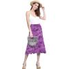 imageLock and Love Womens Solid Ombre Lightweight Flare Midi Pull On Closure Skirt SXXXL Plus SizeWb2345purple