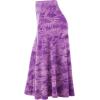 imageLock and Love Womens Solid Ombre Lightweight Flare Midi Pull On Closure Skirt SXXXL Plus SizeWb2345purple