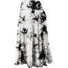 imageLock and Love Womens Solid Ombre Lightweight Flare Midi Pull On Closure Skirt SXXXL Plus SizeWb2345whiteblack