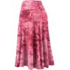 imageLock and Love Womens Solid Ombre Lightweight Flare Midi Pull On Closure Skirt SXXXL Plus SizeWb2345wine