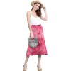 imageLock and Love Womens Solid Ombre Lightweight Flare Midi Pull On Closure Skirt SXXXL Plus SizeWb2345wine