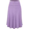 imageLock and Love Womens Solid Ombre Lightweight Flare Midi Pull On Closure Skirt SXXXL Plus SizeWb1105lilac