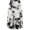 imageLock and Love Womens Solid Ombre Lightweight Flare Midi Pull On Closure Skirt SXXXL Plus SizeWb2345whiteblack