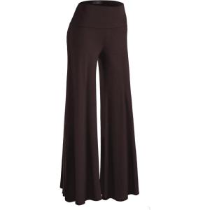 imageLL Womens Chic Palazzo Lounge Pants  Made in USAWb750brown