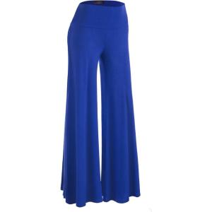 imageLL Womens Chic Palazzo Lounge Pants  Made in USAWb750cobaltblue