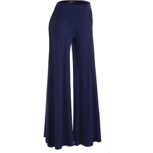 imageLL Womens Chic Palazzo Lounge Pants  Made in USAWb750navy