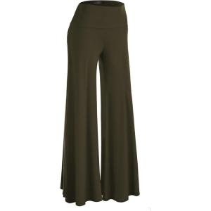 imageLL Womens Chic Palazzo Lounge Pants  Made in USAWb750olive
