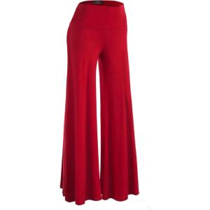 imageLL Womens Chic Palazzo Lounge Pants  Made in USAWb750red