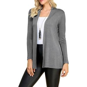 imageLock and Love Womens Casual Long Open Front Drape Lightweight Duster High Low Hem Maxi Long Sleeve CardiganWsk2388hdg
