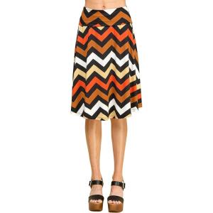 imageLock and Love Womens Solid Ombre Lightweight Flare Midi Pull On Closure Skirt SXXXL Plus SizeWb1105chevron