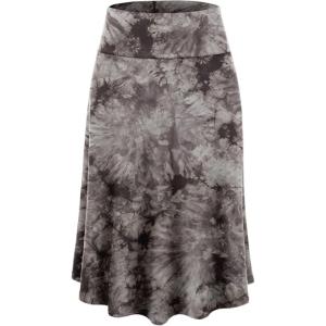 imageLock and Love Womens Solid Ombre Lightweight Flare Midi Pull On Closure Skirt SXXXL Plus SizeWb2345brown