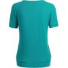 imageLL Womens Scoop Neck Short Sleeve Front Pleated Tunic  Made in USAWt1175jade
