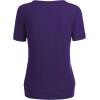 imageLL Womens Scoop Neck Short Sleeve Front Pleated Tunic  Made in USAWt1175purple