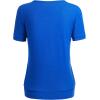 imageLL Womens Scoop Neck Short Sleeve Front Pleated Tunic  Made in USAWt1175royalbrite