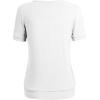 imageLL Womens Scoop Neck Short Sleeve Front Pleated Tunic  Made in USAWt1175white