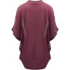 imageLock and Love Kimono Style Womens Short Sleeve OpenFront Batwing Cardigan Loose fitLight Maroon