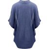 imageLock and Love Kimono Style Womens Short Sleeve OpenFront Batwing Cardigan Loose fitWsk1528ashblue