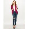 imageLock and Love Kimono Style Womens Short Sleeve OpenFront Batwing Cardigan Loose fitWsk1528burgundy