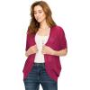 imageLock and Love Kimono Style Womens Short Sleeve OpenFront Batwing Cardigan Loose fitWsk1528burgundy