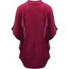 imageLock and Love Kimono Style Womens Short Sleeve OpenFront Batwing Cardigan Loose fitWsk1528burgundy