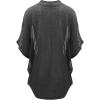 imageLock and Love Kimono Style Womens Short Sleeve OpenFront Batwing Cardigan Loose fitWsk1528charcoal