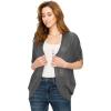 imageLock and Love Kimono Style Womens Short Sleeve OpenFront Batwing Cardigan Loose fitWsk1528charcoal