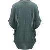 imageLock and Love Kimono Style Womens Short Sleeve OpenFront Batwing Cardigan Loose fitWsk1528huntergreen