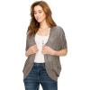 imageLock and Love Kimono Style Womens Short Sleeve OpenFront Batwing Cardigan Loose fitWsk1528khakiblack