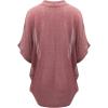 imageLock and Love Kimono Style Womens Short Sleeve OpenFront Batwing Cardigan Loose fitWsk1528mauve