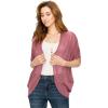 imageLock and Love Kimono Style Womens Short Sleeve OpenFront Batwing Cardigan Loose fitWsk1528mauve