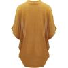 imageLock and Love Kimono Style Womens Short Sleeve OpenFront Batwing Cardigan Loose fitWsk1528mustard