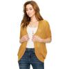 imageLock and Love Kimono Style Womens Short Sleeve OpenFront Batwing Cardigan Loose fitWsk1528mustard