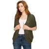 imageLock and Love Kimono Style Womens Short Sleeve OpenFront Batwing Cardigan Loose fitWsk1528oliveblack