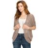 imageLock and Love Kimono Style Womens Short Sleeve OpenFront Batwing Cardigan Loose fitWsk1528taupe