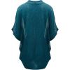 imageLock and Love Kimono Style Womens Short Sleeve OpenFront Batwing Cardigan Loose fitWsk1528tealblack