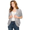 imageLock and Love Kimono Style Womens Short Sleeve OpenFront Batwing Cardigan Loose fitWsk1528whiteblack