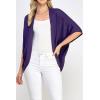 imageLock and Love Kimono Style Womens Short Sleeve OpenFront Batwing Cardigan Loose fitWsk1528whitepurple