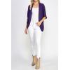 imageLock and Love Kimono Style Womens Short Sleeve OpenFront Batwing Cardigan Loose fitWsk1528whitepurple