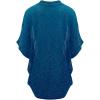 imageLock and Love Kimono Style Womens Short Sleeve OpenFront Batwing Cardigan Loose fitWsk1528whiteteal